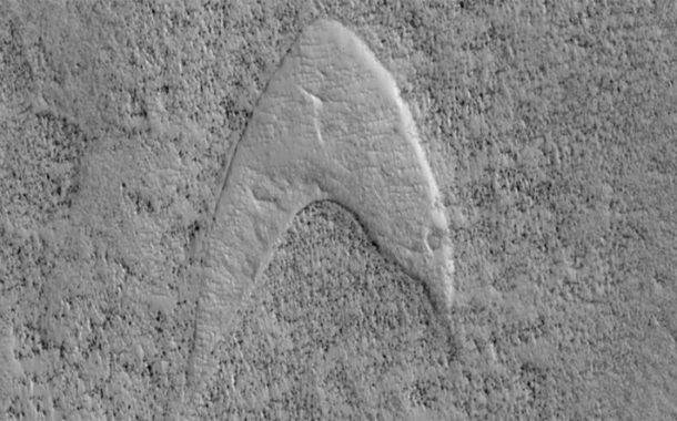 MÜTHİŞ KEŞİF!, STAR TREK'İN LOGOSU, MARS YÜZEYİNDE BULUNDU!