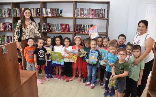 ALİAĞALI MİNİK ÖĞRENCİLERİN KÜTÜPHANE HEYECANI..