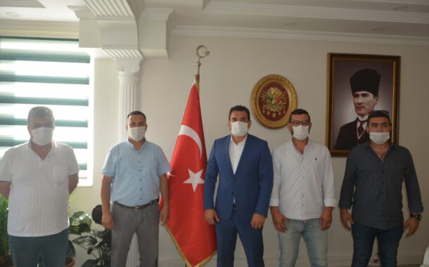 MİNİBÜŞÇÜLER KOOPERATİFİ HEYETİNDEN MÜDÜR BALIKÇIOĞLU'NA HOŞ GELDİN ZİYARETİ..