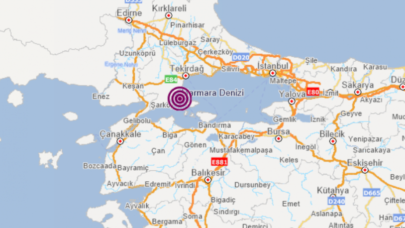 MARMARA DENİZİNDE DEPREM!.. MARMARA DENİZİNDE DEPREM!..