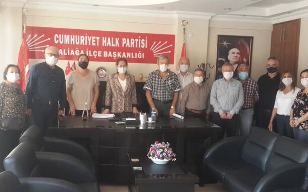 ALİAĞA EMEKLİ-SEN'DEN CHP İLÇE BAŞKANLIĞINA DESTEK TALEBİ ZİYARETİ..