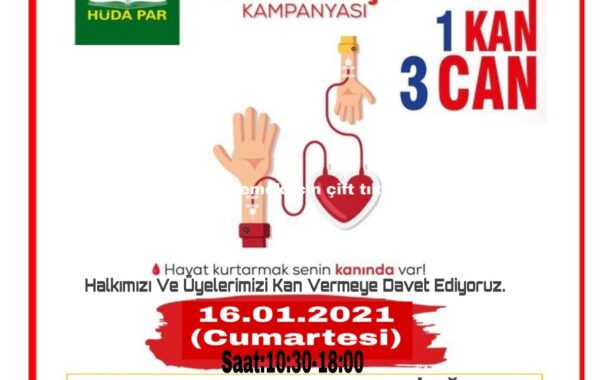 HÜDA PAR ALİAĞA GENÇLİK KOLLARINDAN, KAN BAĞIŞI ÇAĞRISI..