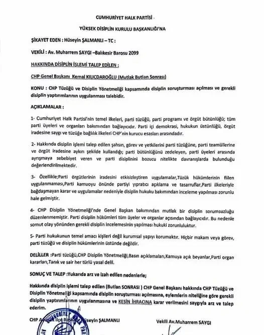 KILIÇDAROĞLU İÇİN KESİN İHRAÇ TALEBİ!… KILIÇDAROĞLU İÇİN KESİN İHRAÇ TALEBİ!…