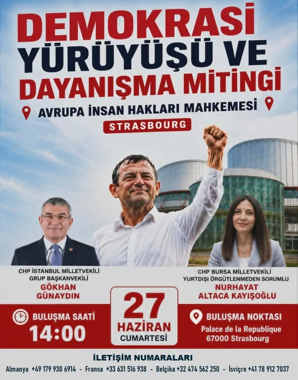 CHP AİHM ÖNÜNDE MİTİNG DÜZENLEYECEK… CHP AİHM ÖNÜNDE MİTİNG DÜZENLEYECEK…