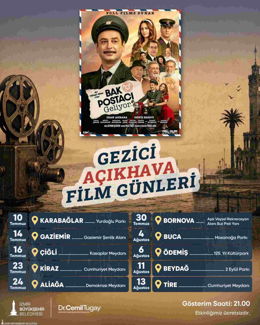 Gezici Açıkhava Film Günleri İzmir’i Dolaşıyor… Gezici Açıkhava Film Günleri İzmir’i Dolaşıyor…