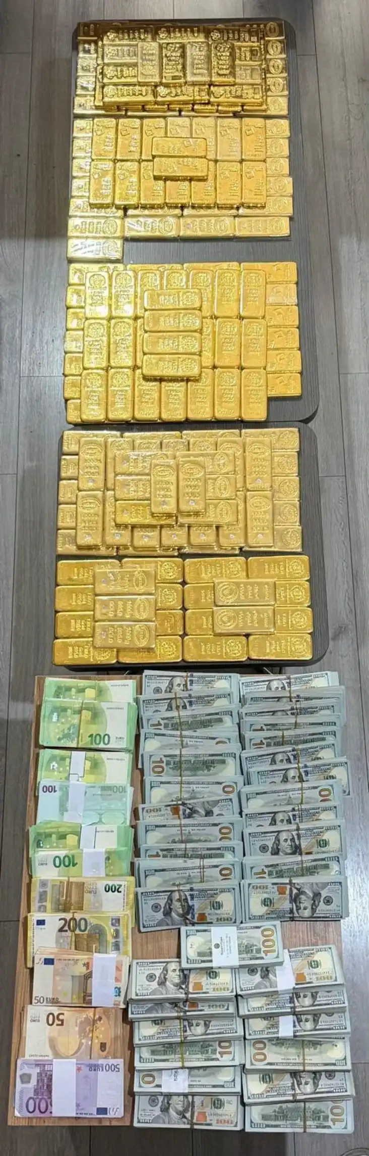 FİRARİ KARDEŞİ ARARKEN TEK BİR ADRESTE 200 KİLO KÜLÇE ALTIN ÇIKTI… FİRARİ KARDEŞİ ARARKEN TEK BİR ADRESTE 200 KİLO KÜLÇE ALTIN ÇIKTI…