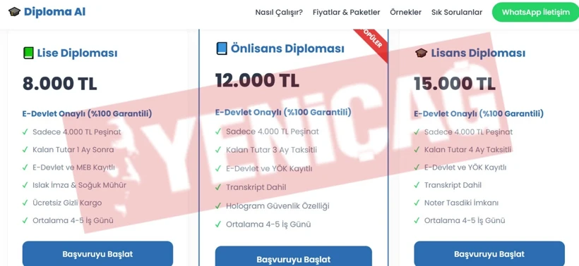 SAHTE DİPLOMA ÇETESİ GERİ DÖNDÜ!… SAHTE DİPLOMA ÇETESİ GERİ DÖNDÜ!…